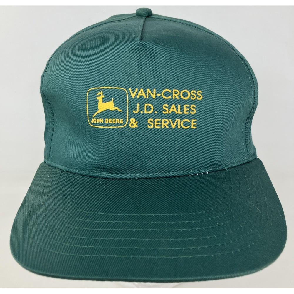 Vintage‎ John Deere Dealer Van-Cross J.D. Sales & Service Snapback Hat